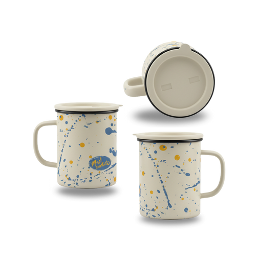 "CREATIVE SPLATTER" Stainless Steel Travel Mug | Matte Insulated Coffee Cup
