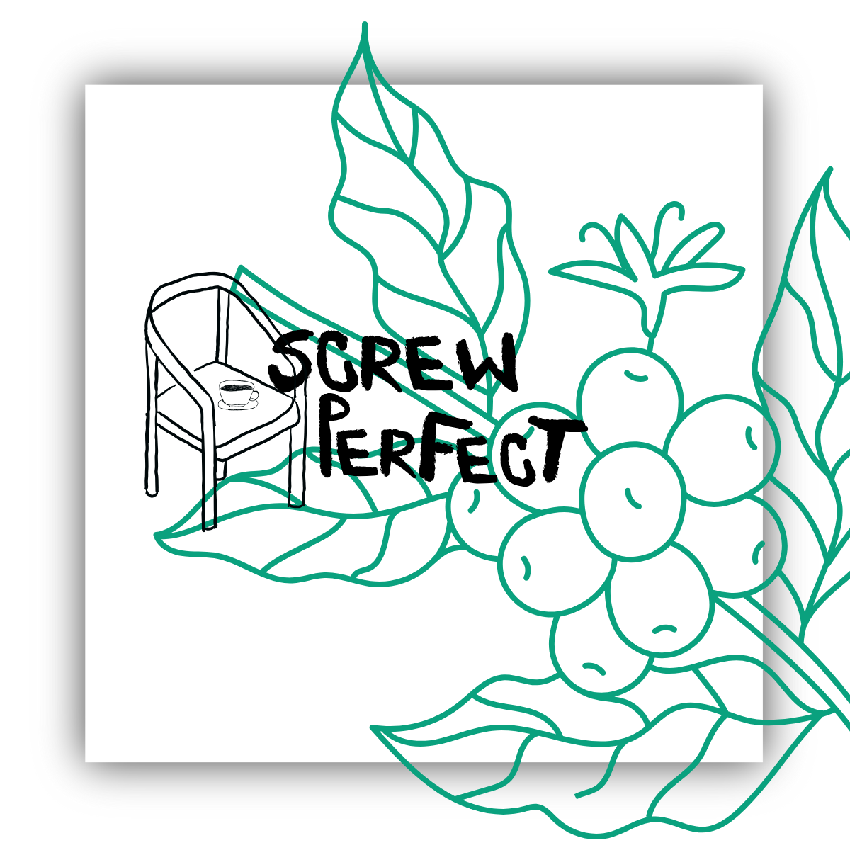 "SCREW PERFECT" Artistic Canvas Tote Bag | Eco-Friendly Reusable Shopper